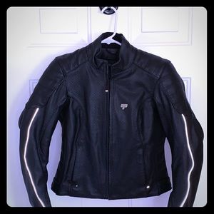 Woman’s Leather Motorcycle Jacket